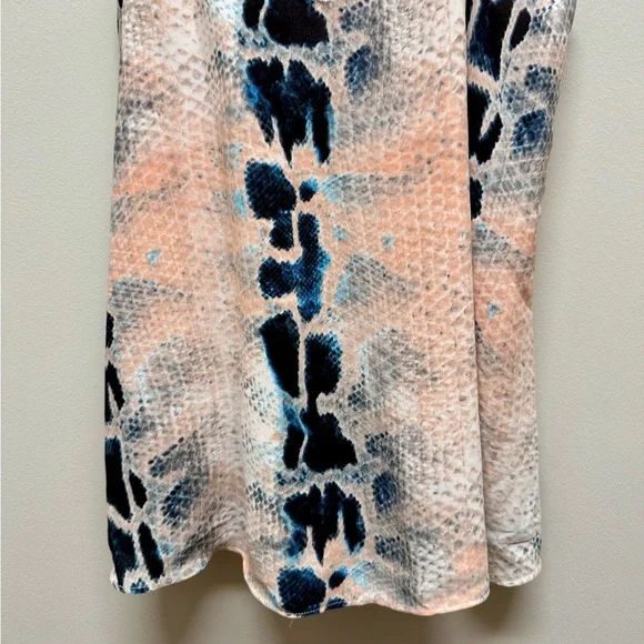 2/$30 Buddy Love - Multicolor Snakeskin Spaghetti Strap Blouse/Top Size Small - Picture 4 of 8